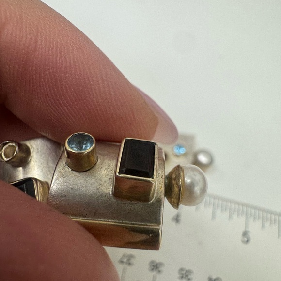 Vintage Michou Sterling Silver Earrings and Pendant Set - Picture 10 of 15